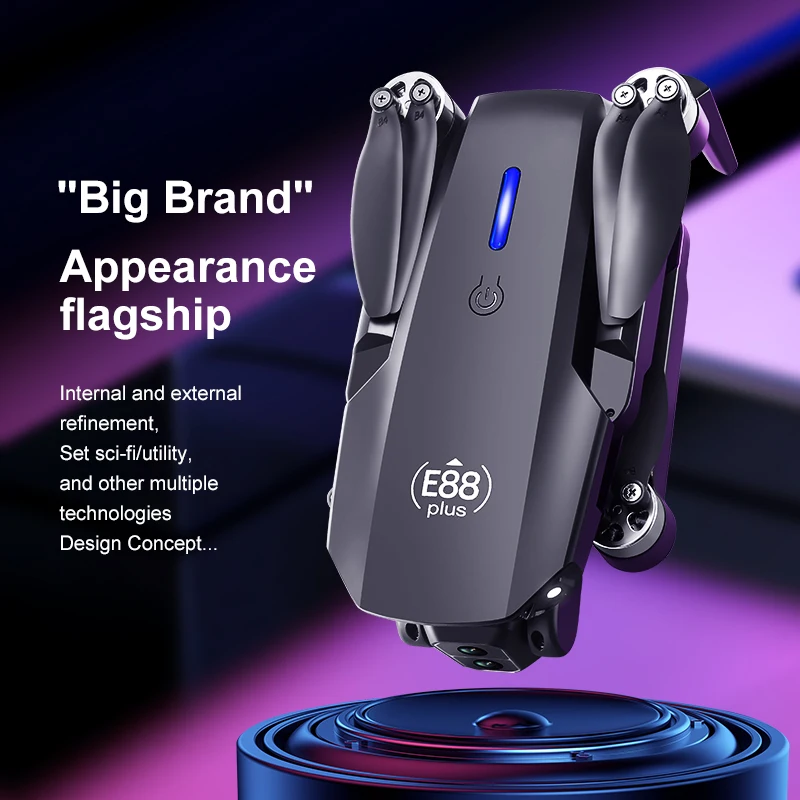 New E88 Plus Quadcopter Drone: - đánh giá và giá Drone Gimbal Brushless
