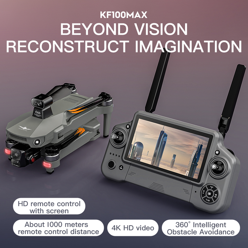 KF100 MAX GPS Drone 4K Camera  - đánh giá và giá Drone Gimbal 3 Axis
