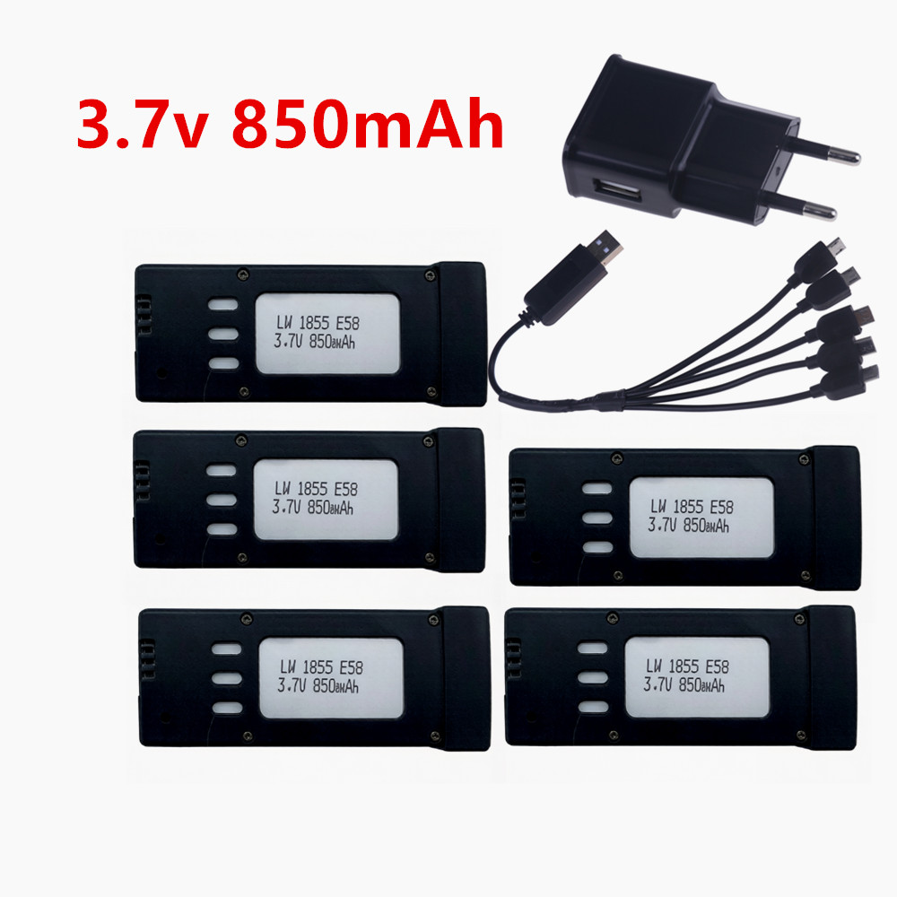 3.7V 850mAh RC Drone Lithium B - đánh giá và giá Eachine Drone E58