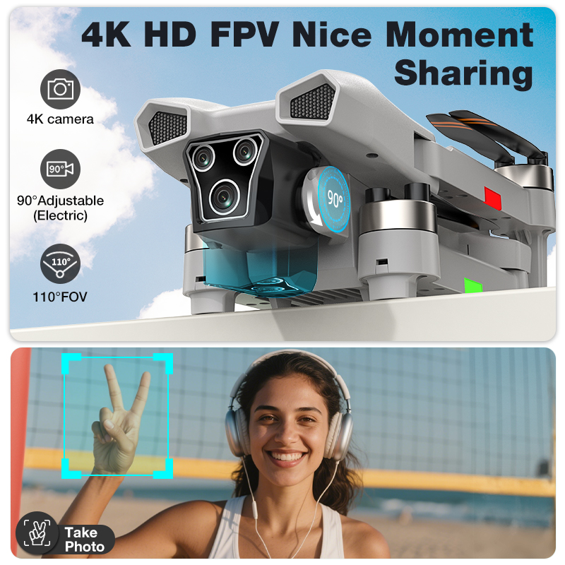 NEW Hot L017 Pro Drone Brushle - đánh giá và giá Drone Gimbal Brushless
