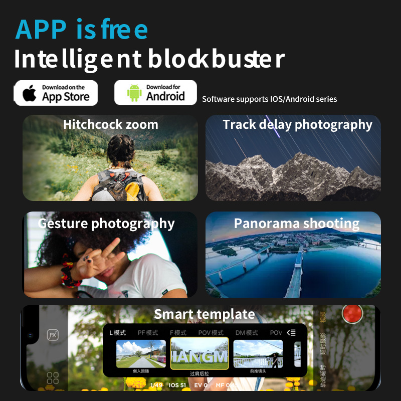 AOCHUAN 3-Axis Handheld Gimbal - đánh giá và giá Drone Gimbal For Gopro